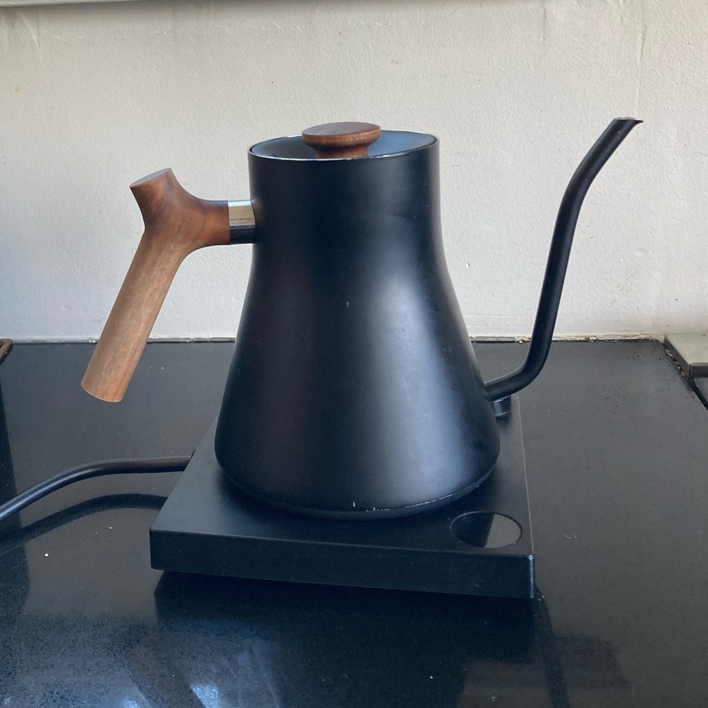 Fellow Stagg EKG Electric Kettle Matte Black + Walnut